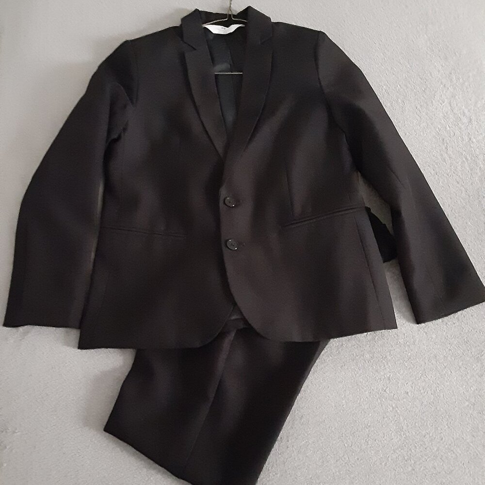 H&M Size 8/9 Boys Black Dress Suit Long Sleeve